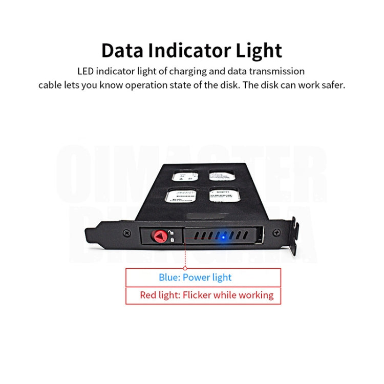 Lisslune | OImaster MR-9100 PCI One-Disk Hard Drive Box Built-in Hard Drive Drawer