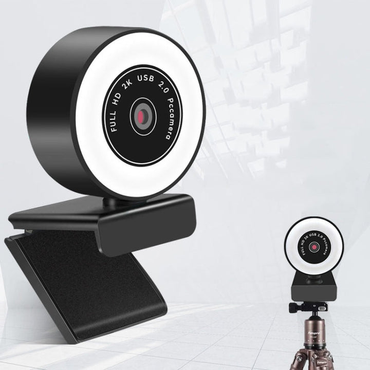 Lisslune | A9mini USB Drive-Free HD Fill Light Camera with Microphone, Pixel: 5.0 million pixels 2K Autofocus