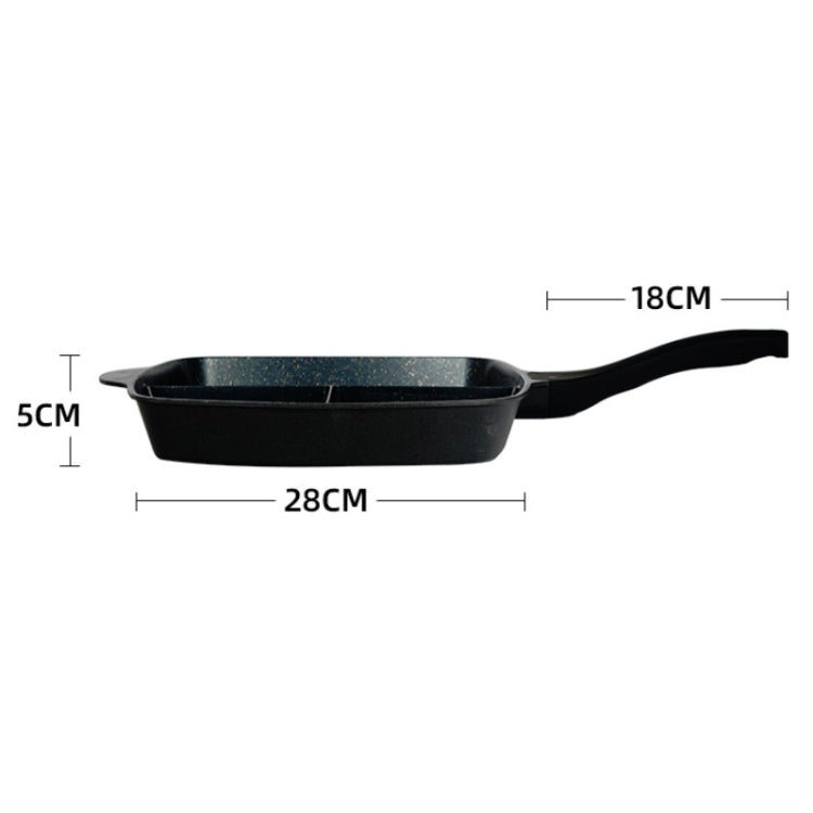 Lisslune | SizzleSplit – 3-in-1 Frying Pan with Separate Sections