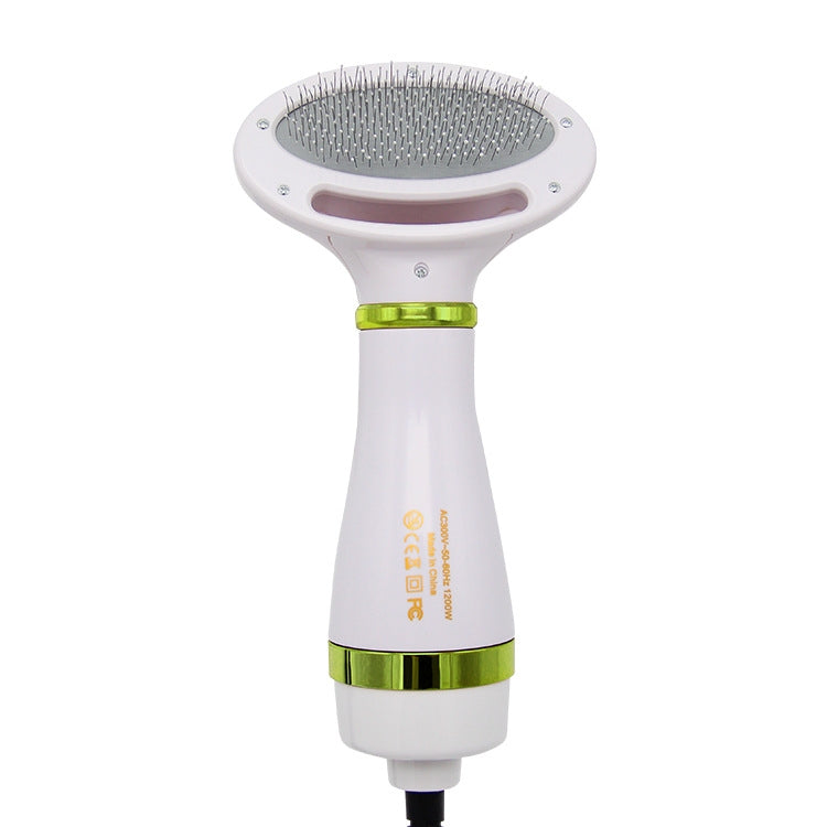 Pet Hair Dryer Cat & Dog Cleaning Electric Comb, Specification: UK Plug (Green)