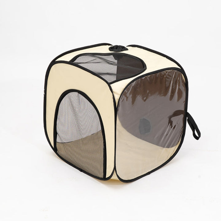 Pet Hair Drying Box Foldable Pet Drying Room Pet Hair Dryer Cage (Transparent)