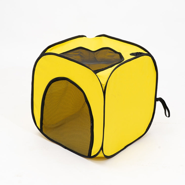 Pet Hair Drying Box Folding Pet Drying Room Pet Hair Dryer Cage (Lemon Yellow)
