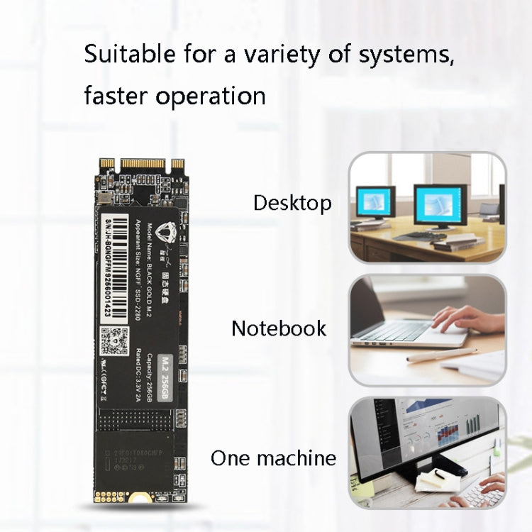 Lisslune | JingHai M.2 NGFF SSD Notebook Desktop Solid State Drive, Capacity:1TB