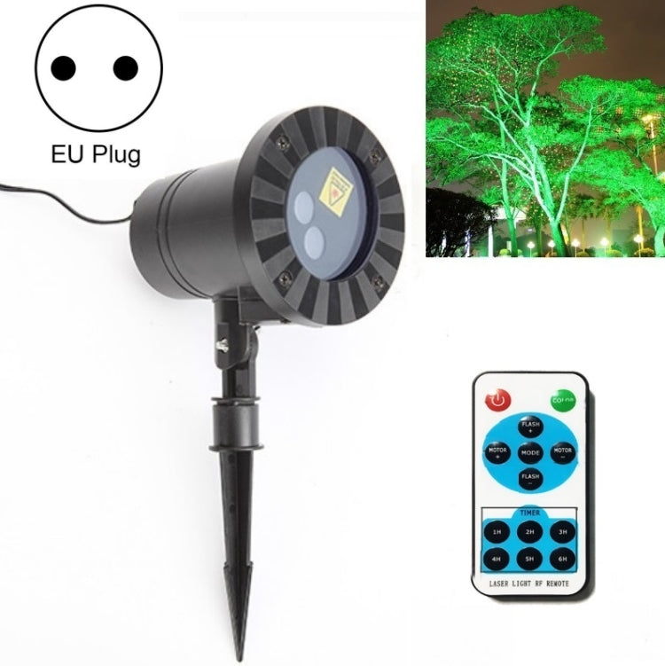 Lisslune | 30W Remote Control Outdoor Waterproof Laser Light Garden Decoration Lawn Lamp, green light + red light (UK plug)