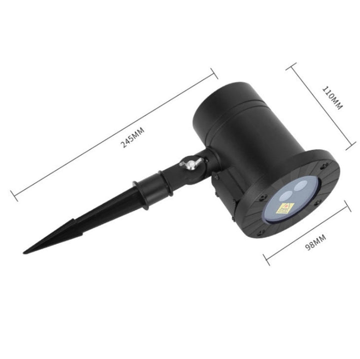 Lisslune | 30W Remote Control Outdoor Waterproof Laser Light Garden Decoration Lawn Lamp, green light + red light (UK plug)