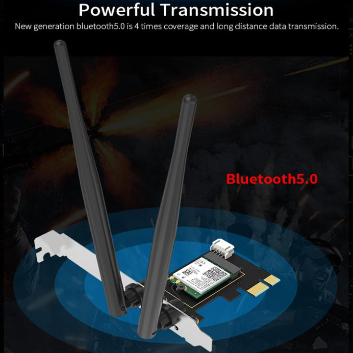 Lisslune | CF-AX200 SE 3000Mbps PCI-E Dual Band Frequency Bluetooth Wireless Network Card