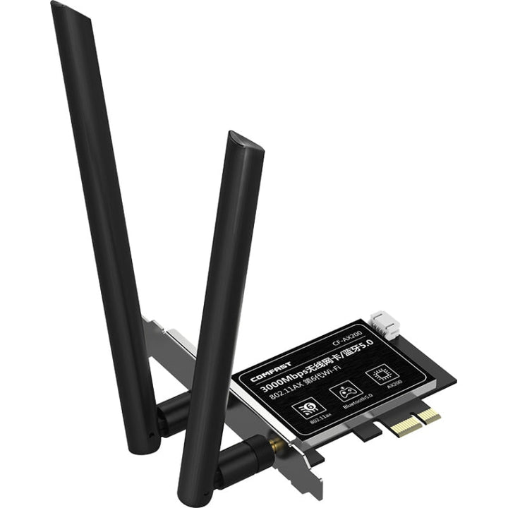 Lisslune | COMFAST Gaming Game 3000Mbps Gigabit Dual-Frequency Wireless Desktop Computer PCIE Wireless Network Card, Coverage: AX200