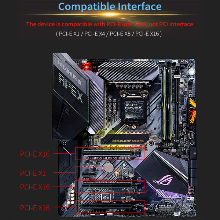 Lisslune | COMFAST Gaming Game 3000Mbps Gigabit Dual-Frequency Wireless Desktop Computer PCIE Wireless Network Card, Coverage: AX200