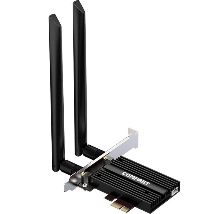 Lisslune | COMFAST Gaming Game 3000Mbps Gigabit Dual-Band Wireless Desktop Computer PCIE Wireless Network Card, Coverage: AX200 PRO