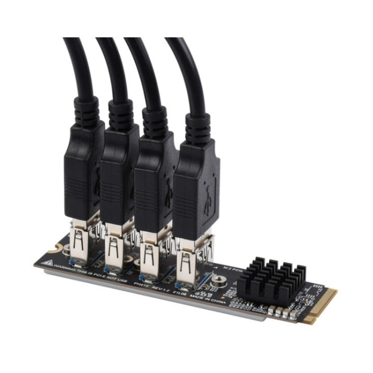 Lisslune | Waveshare 23316 M.2 to PCIe 4-Ch Expander, use with PCIe X1 to PCIe X16