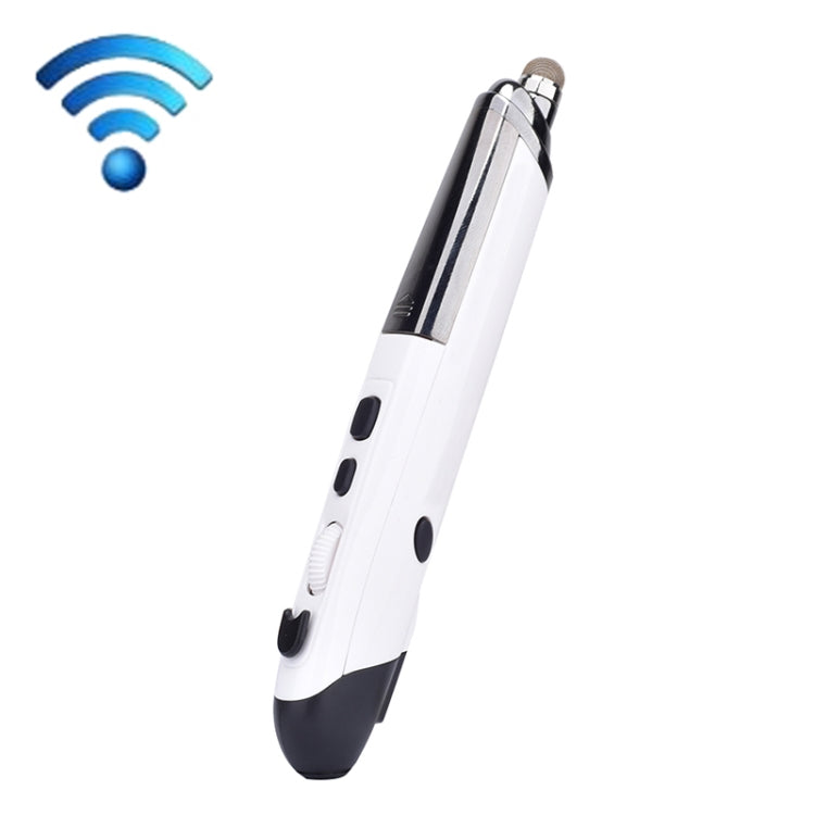Lisslune | PR-08 1600DPI 6 Keys 2.4G Wireless Electronic Whiteboard Pen Multifunction Pen Mouse PPT Flip Pen(White)