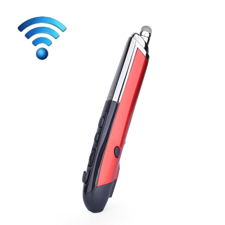 Lisslune | PR-08 1600DPI 6 Buttons 2.4G Wireless Electronic Whiteboard Pen Multifunction Pen Mouse PPT Flip Pen (Red)