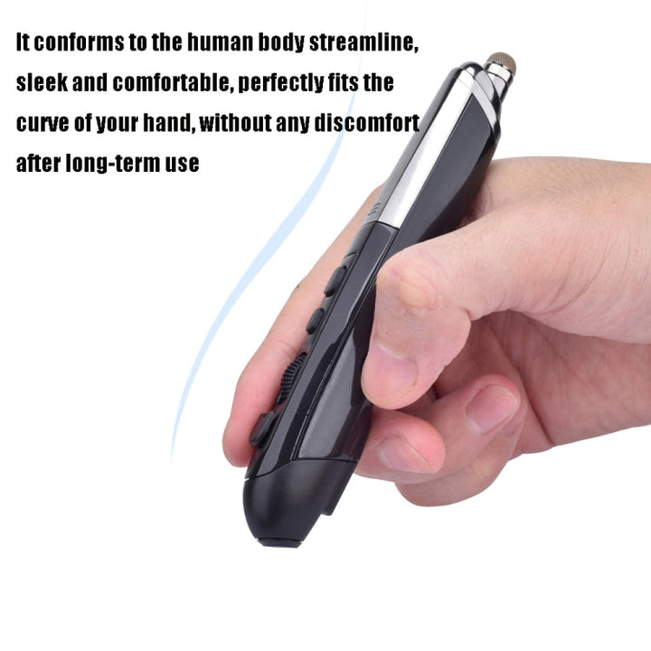 Lisslune | PR-08 1600DPI 6 Buttons 2.4G Wireless Electronic Whiteboard Pen Multifunction Pen Mouse PPT Flip Pen (Blue)