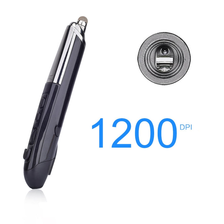 Lisslune | PR-08 1600DPI 6 Buttons 2.4G Wireless Electronic Whiteboard Pen Multifunction Pen Mouse PPT Flip Pen (Blue)