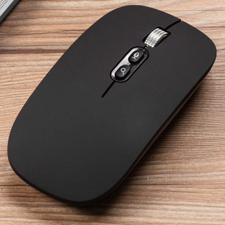 Lisslune | M103 1600DPI 5 Buttons 2.4G Wireless Mouse Rechargeable Ai Intelligent Voice Office Mouse, Supports 28 Languages (Black)