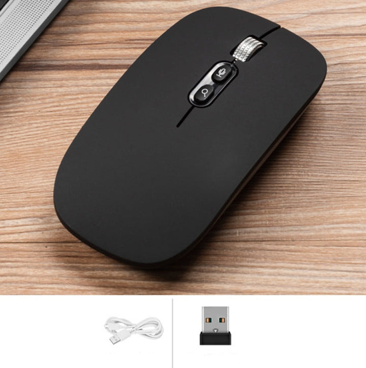 Lisslune | M103 1600DPI 5 Buttons 2.4G Wireless Mouse Rechargeable Ai Intelligent Voice Office Mouse, Supports 28 Languages (Black)