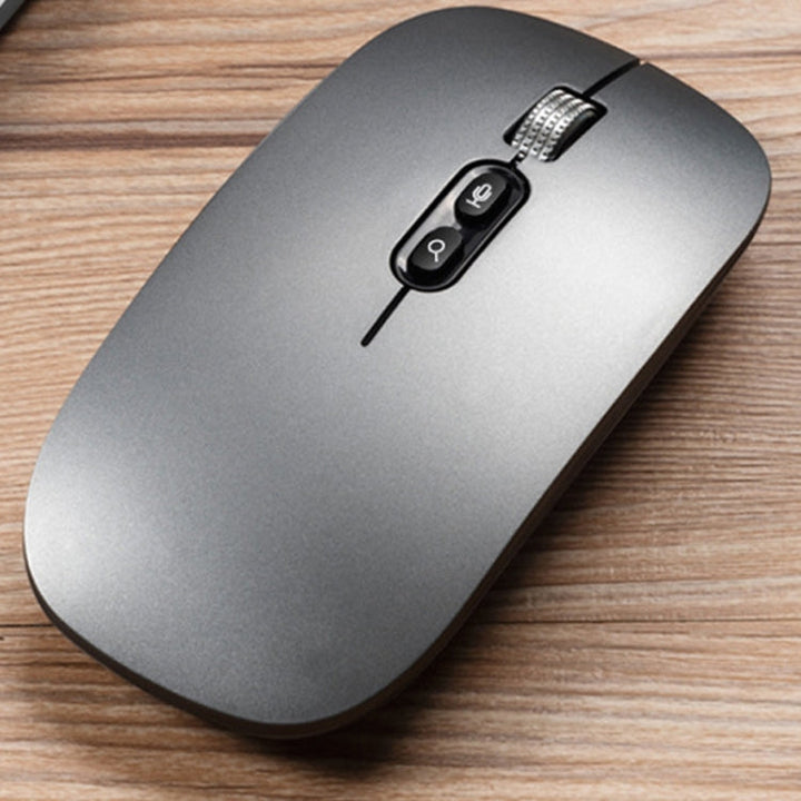 Lisslune | M103 1600DPI 5 Buttons 2.4G Wireless Mouse Charge Ai Intelligent Voice Office Mouse, Supports 28 Languages (Grey)