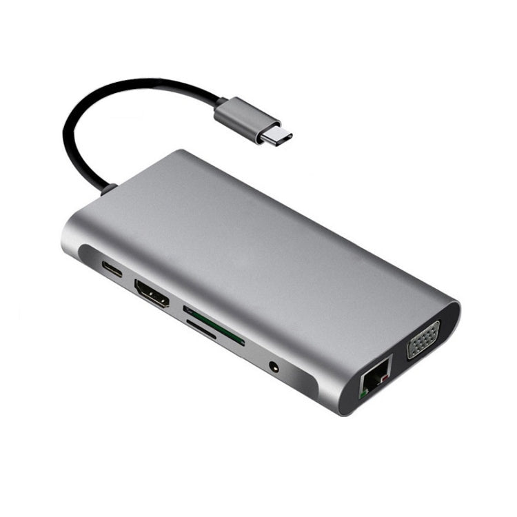 Lisslune | 10 in 1 Type-C Multi-Function Docking Station PD Fast Charging HUB
