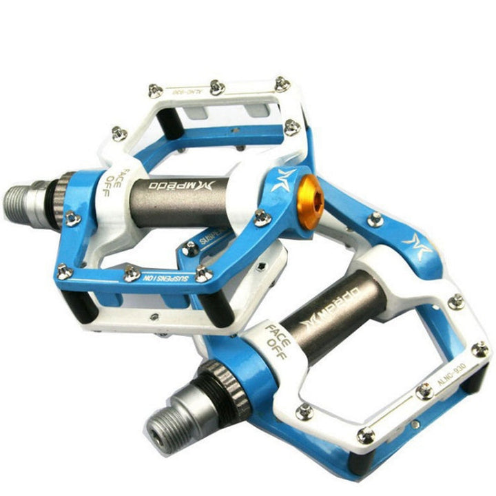 Lisslune | MPEDA Mountainbike Platform Pedal Ultra-Light Aluminum Alloy Non-Slip Platform Pedal, Size: 930(White Blue)
