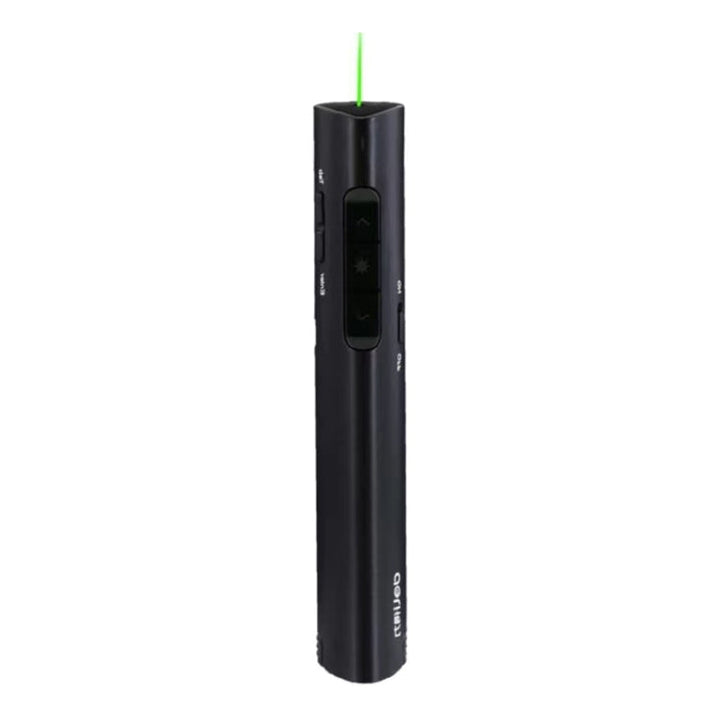 Lisslune | Deli 2.4G Flip Pen Business Presentation Remote Control Pen, Model: 2801G Black (Green Light)