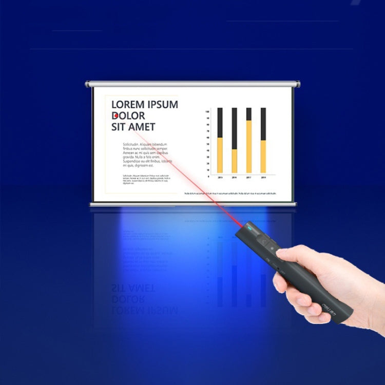 Lisslune | Deli 2.4G Flip Pen Business Presentation Remote Control Pen, Model: 2801G Black (Green Light)