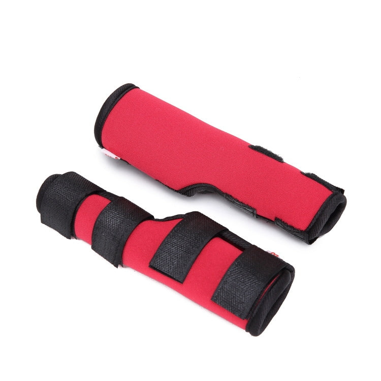 House slipper knee pad dog leg protection pet protection equipment operation injury cover, size: M(HJ02 Classic Red)