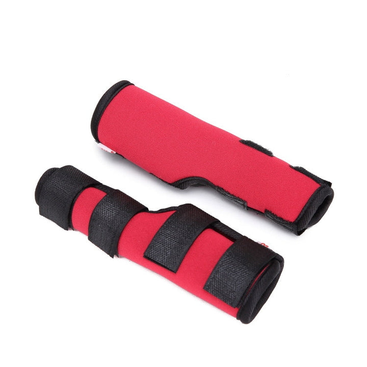 House slipper knee pad dog leg protection pet protection equipment operation injury cover, size: M(HJ02 Classic Red)