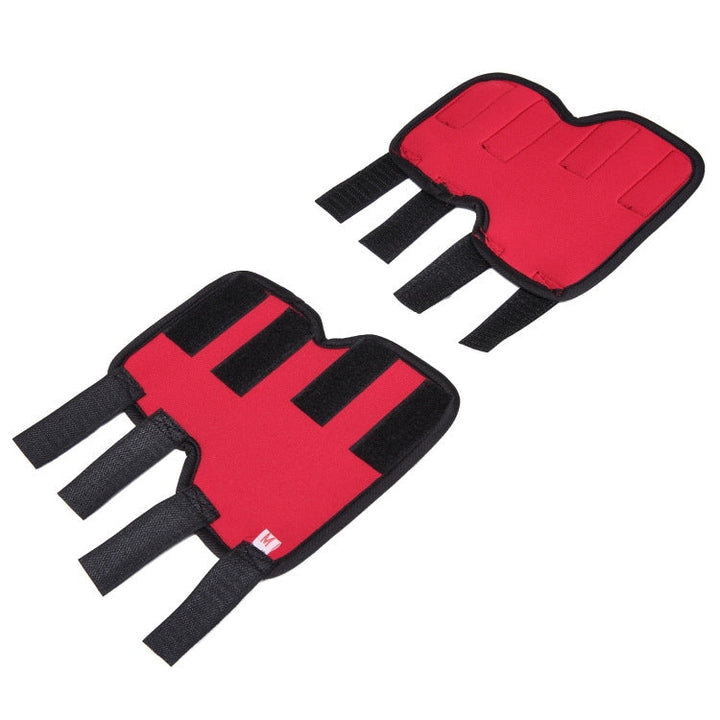 House slipper knee pad dog leg protection pet protection equipment operation injury cover, size: M(HJ02 Classic Red)