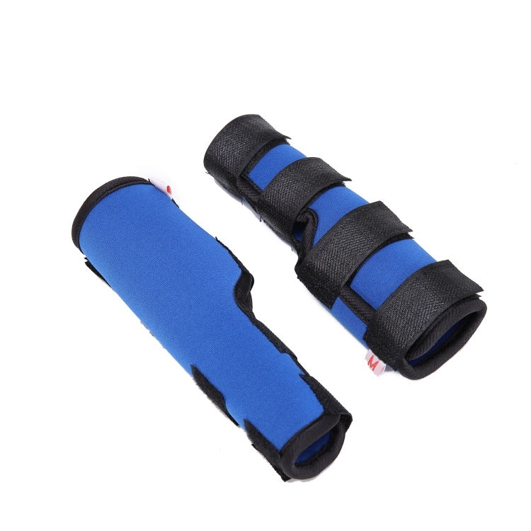 Pet Knee Pads Dog Leg Protectors Pet Protection Gear Operation Injury Sleeve, Size: M(HJ03 Classic Blue)