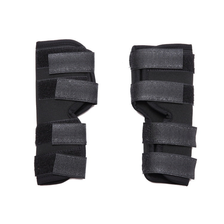 Pet Knee Pads Dog Leg Protectors Animal Protective Gear Surgery Injury Protection, Size: L(HJ01 Classic Black)