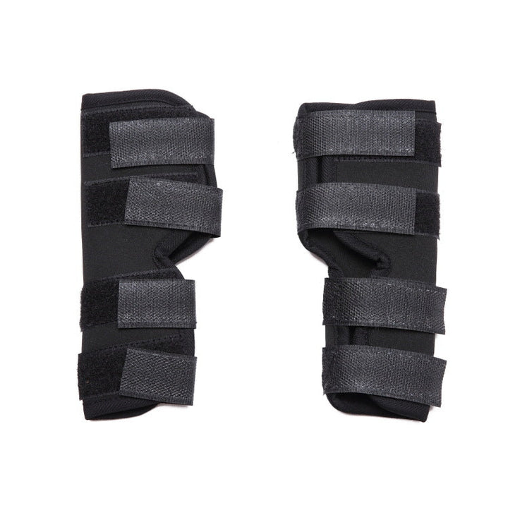 Pet Knee Pads Dog Leg Protectors Animal Protective Gear Surgery Injury Protection, Size: L(HJ01 Classic Black)