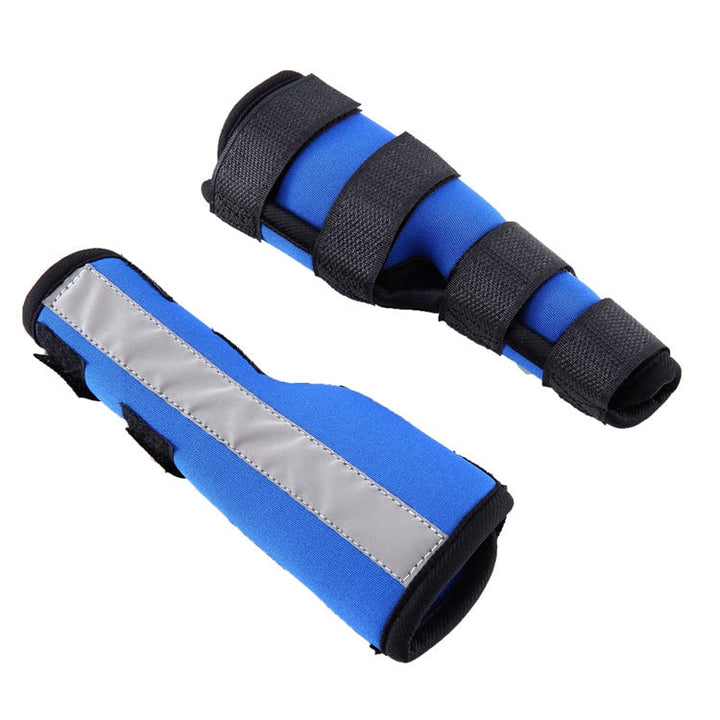 Pet Knee Pads Dog Leg Protector Pet Protective Gear Surgery Injury Case, Size: L(HJ12 Reflex Blue)