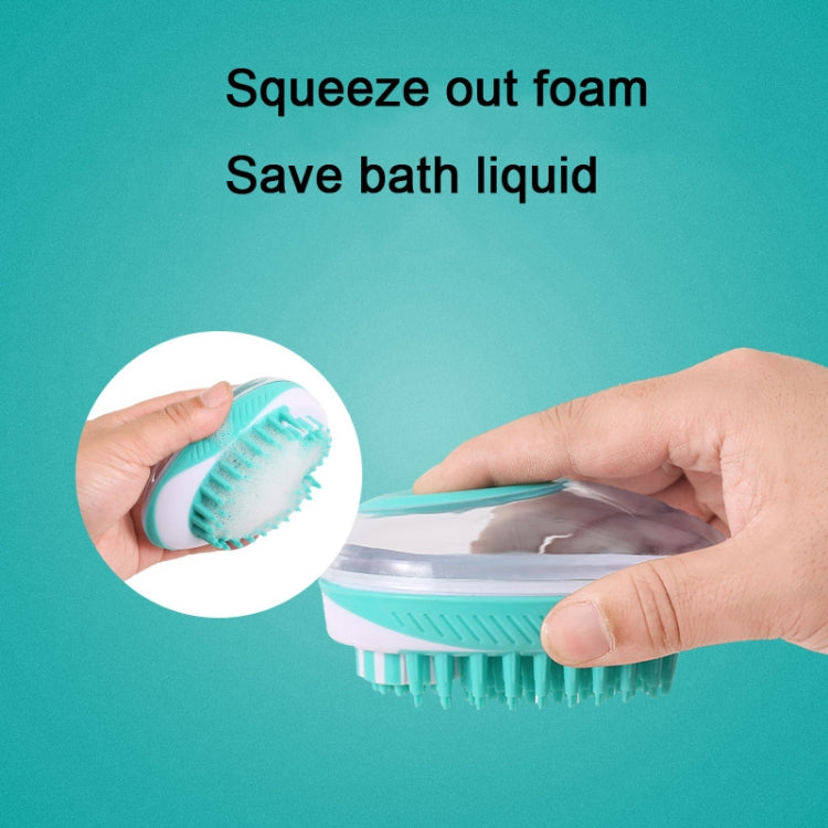 Pet Bath Brush Dog Massage Cleaning and Beauty Products (Green)