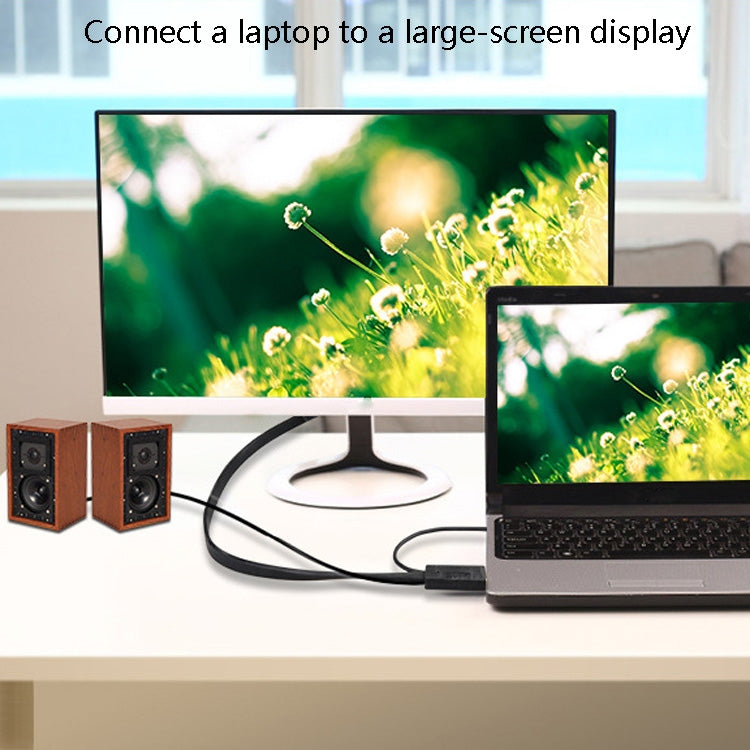 Lisslune | 10m JH HV10 1080P HDMI to VGA Cable Projector TV Box Computer Notebook Industrial Display Adapter Cable