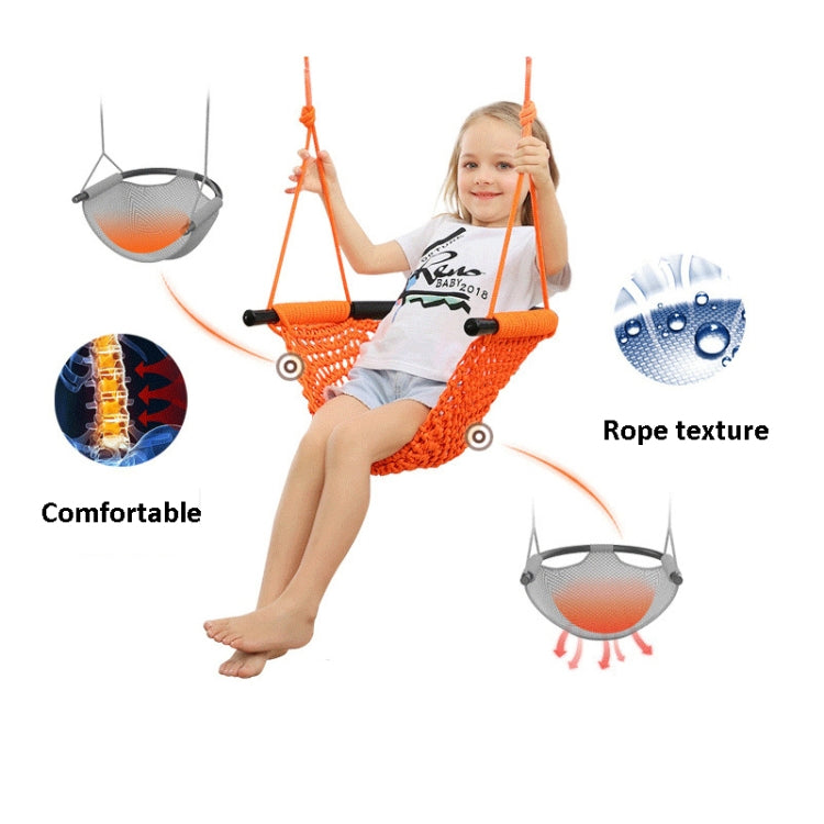 Lisslune | Children's Swing Family Toy Indoor And Outdoor Garden Handwoven Swing Chair Hanging Chair