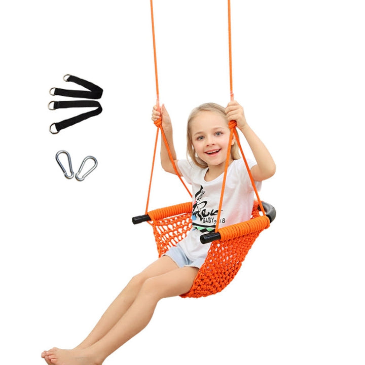 Lisslune | Children's Swing Family Toy Indoor And Outdoor Garden Handwoven Swing Chair Hanging Chair