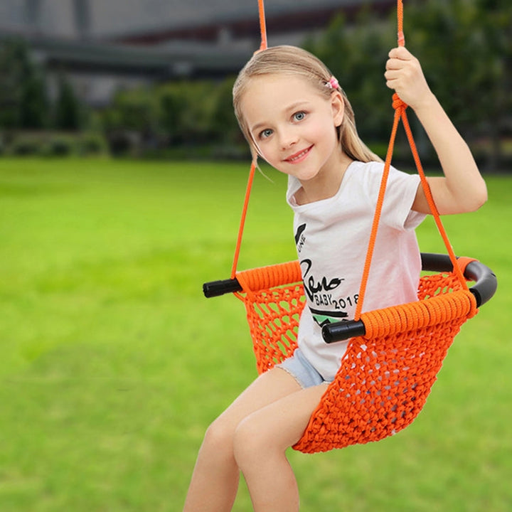 Lisslune | Children's Swing Family Toy Indoor And Outdoor Garden Handwoven Swing Chair Hanging Chair