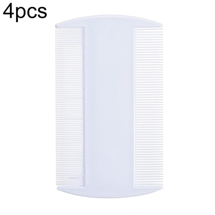 4 Piece Pet Comb Double-Sided Comb Dog Grooming Supplies Cat Comb Pet Care Supplies (White)