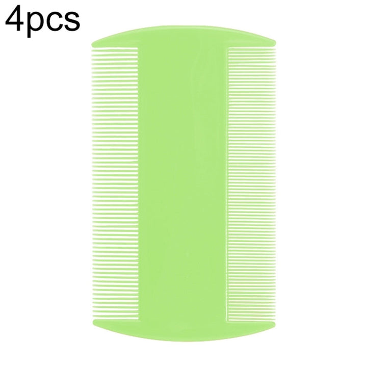 4 Pieces Pet Comb Double-sided Comb Dog Cleaning Supplies Cat Comb Pet Care Supplies (Green)