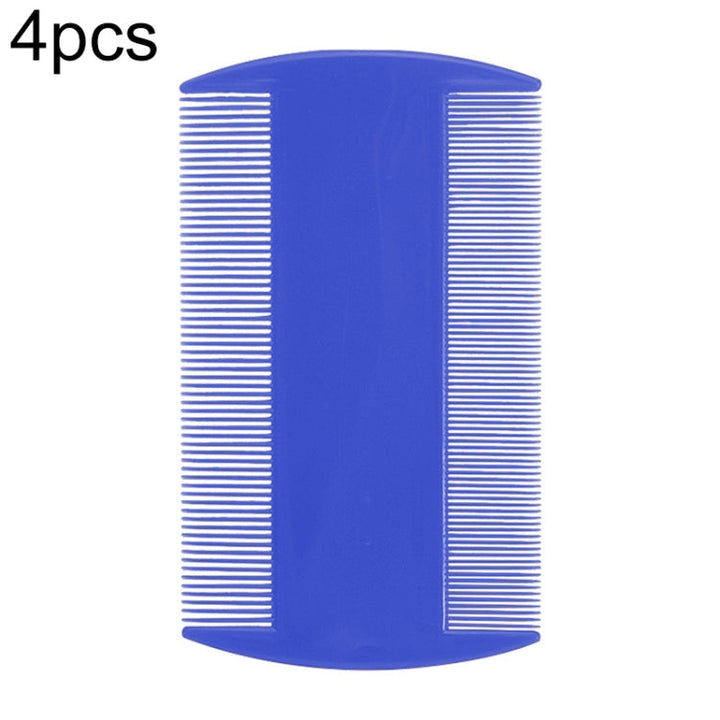 4 Pieces Pet Comb Double-Sided Comb Dog Cleaning Supplies Cat Comb Pet Care Supplies (Dark Blue)