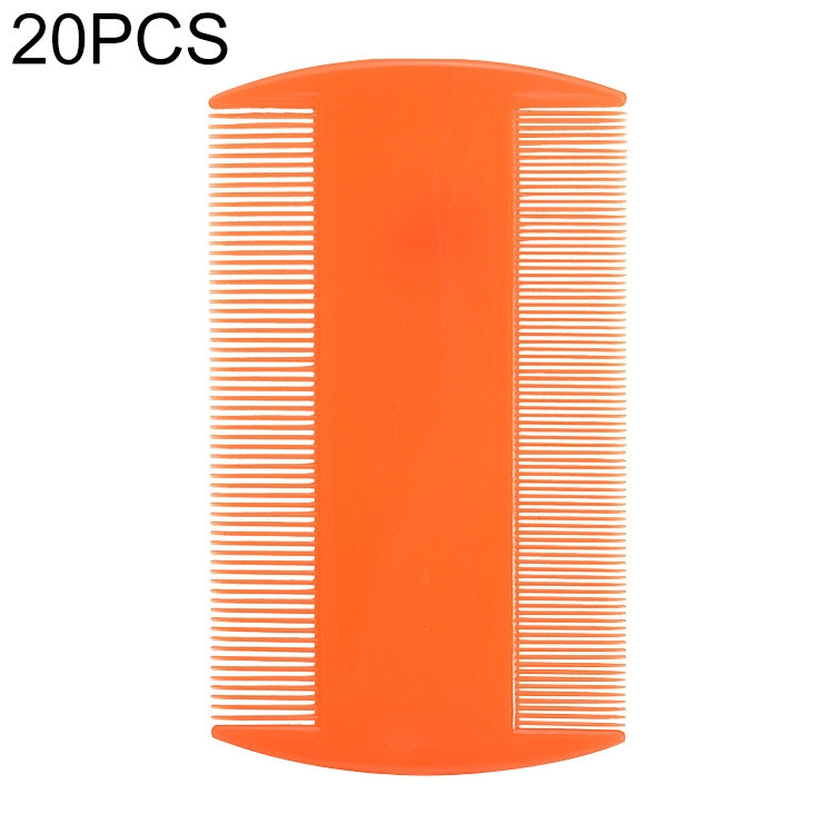 4pcs Pet Comb Double Comb Dog Cleaning Supplies Cat Comb Pet Care Supplies (Orange)