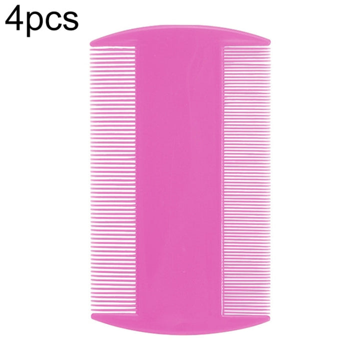 4 Piece Pet Comb Double-Sided Comb Dog Cleaning Accessories Cat Comb Pet Care Accessories (Purple)