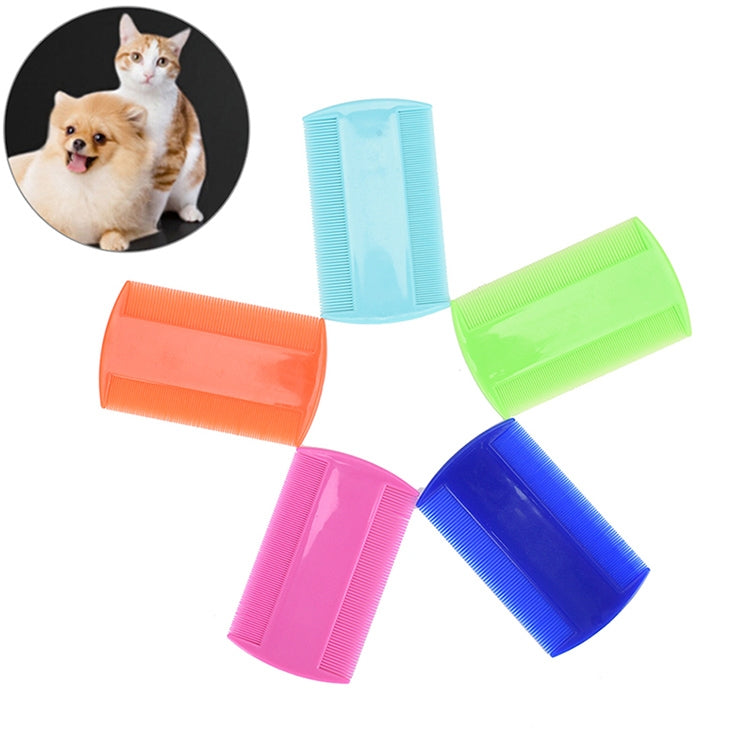 4-piece pet comb double-sided comb dog grooming accessory cat comb pet care accessory (Light Blue)