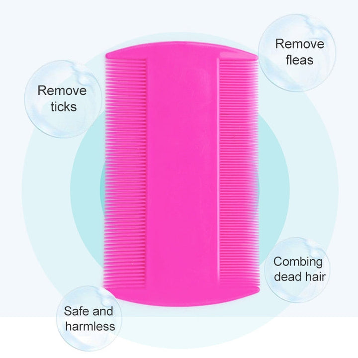 4 Pieces Pet Comb Double-Sided Comb Dog Cleaning Supplies Cat Comb Pet Care Supplies (Dark Blue)