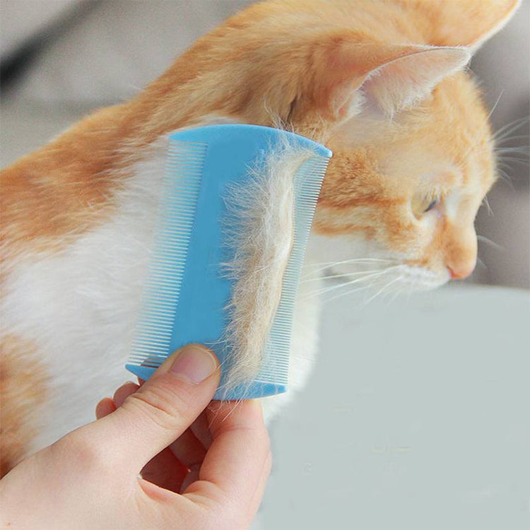 4 Pieces Pet Comb Double-sided Comb Dog Cleaning Supplies Cat Comb Pet Care Supplies (Green)
