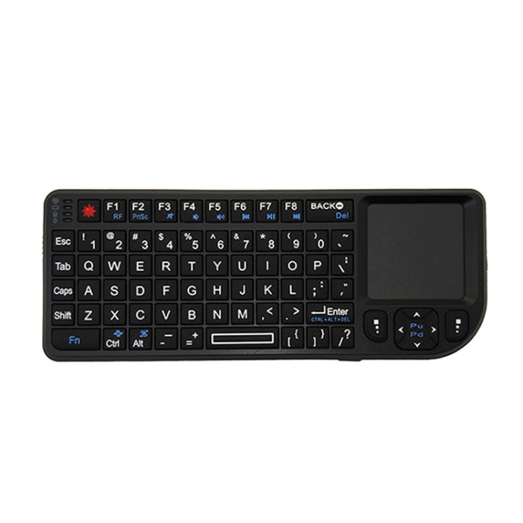 Lisslune | A8 Mini Wireless Mouse and Keyboard with Laser Touchpad Keyboard, Color: English White Backlight