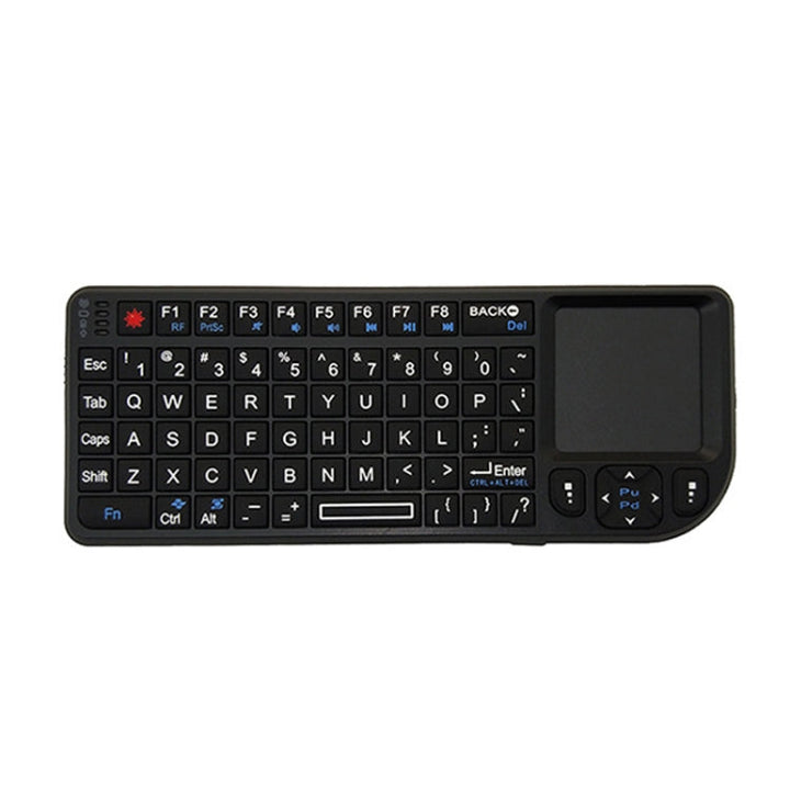 Lisslune | A8 Mini Wireless Mouse and Keyboard with Laser Touchpad Keyboard, Color: English White Backlight