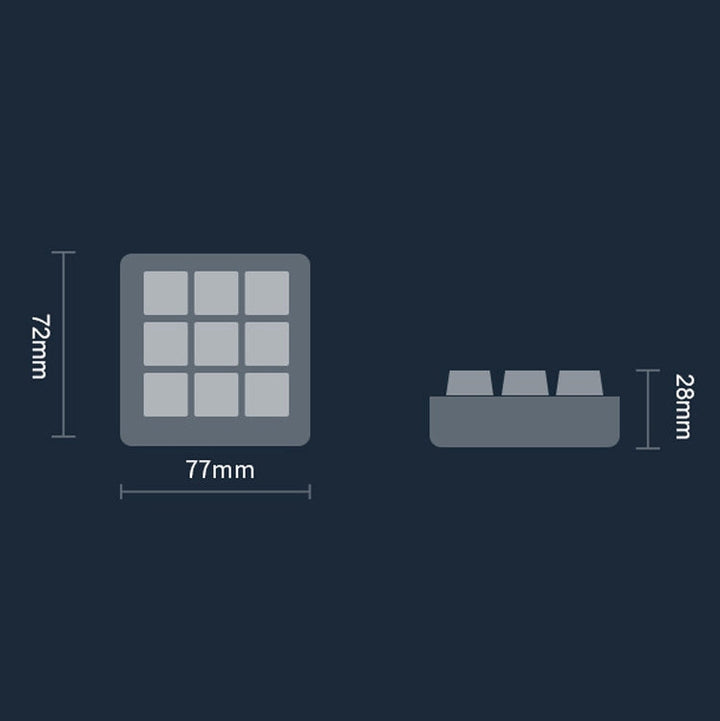 Lisslune | Vaydeer JP1011 9-Key Mechanical Keyboard Mini Portable Custom Keyboard, Cable Length: 1m