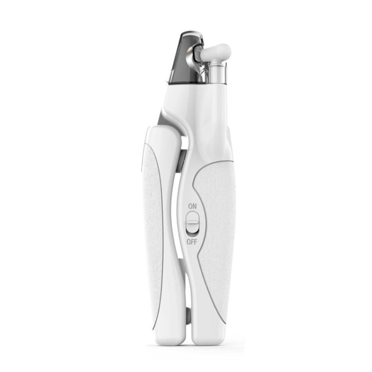 Pet LED Light Nail Depth Anti-Bloodline Nail Clipper (White)