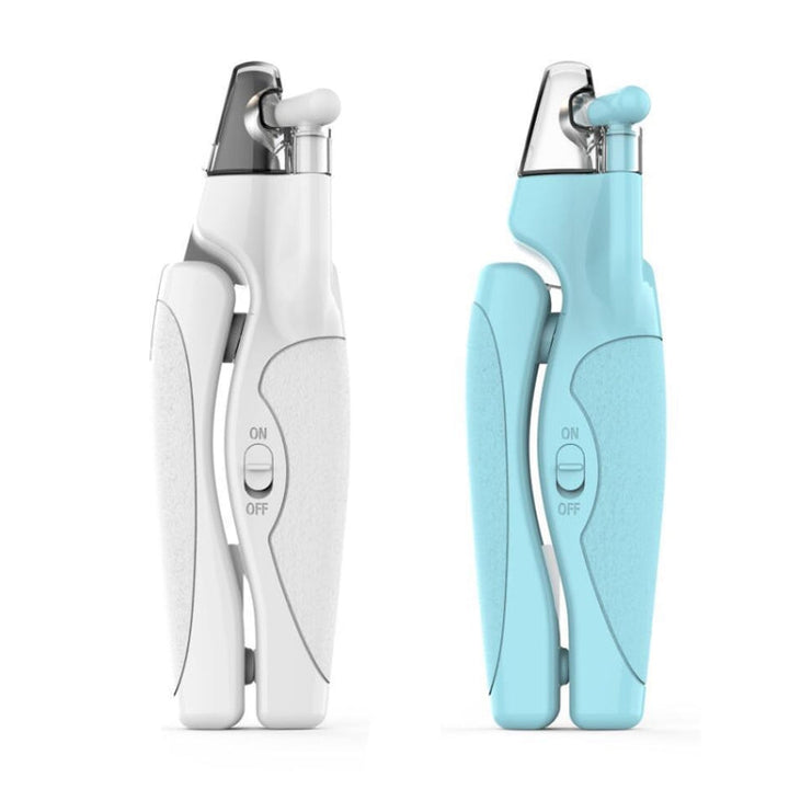Pet LED Light Nail Depth Anti-Bloodline Nail Clipper (White)